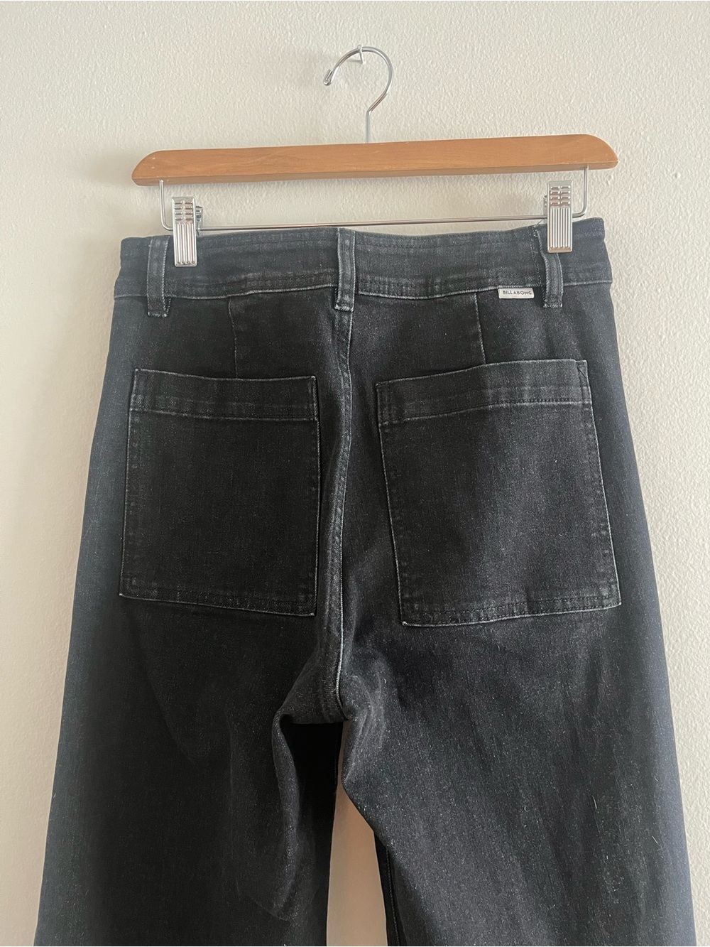 Billabong Free Fall Black High-Waist Wide-Leg Jeans - Picture 8 of 11